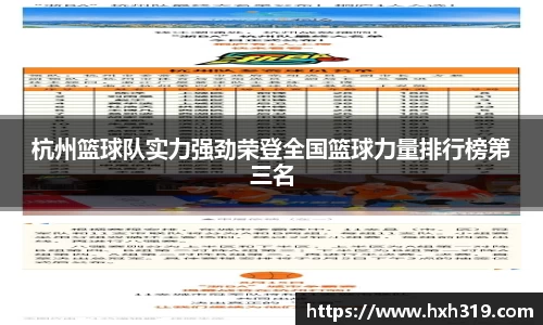 杭州篮球队实力强劲荣登全国篮球力量排行榜第三名